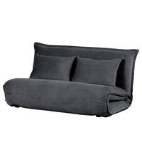 SCHLAFSOFA - Grau, Textil/Metall (150/75/85cm) - home24