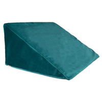 KEILKISSENHÜLLE Samt&Sonders petrol 62/49/30 cm - Petrol, Textil (49/62cm) - beties Heimtextil