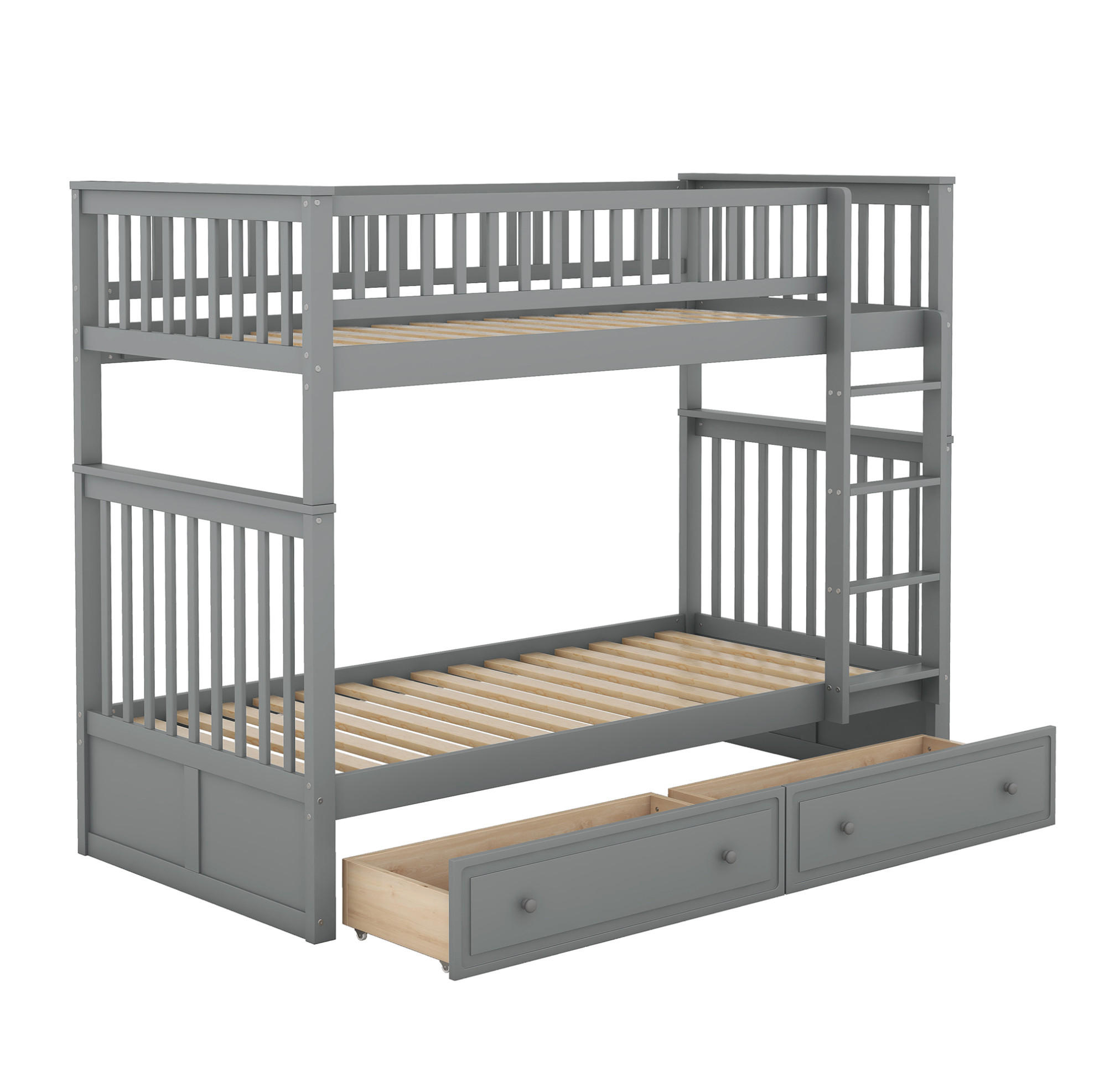 Ivmeu Etagenbett Grau 90x200 cm