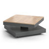 COUCHTISCH Elias Anthrazit 70 x 70 cm - Anthrazit, Holzwerkstoff (70/70/34cm) - Vicco