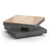 COUCHTISCH Elias Anthrazit 70 x 70 cm - Anthrazit, Holzwerkstoff (70/70/34cm) - Vicco