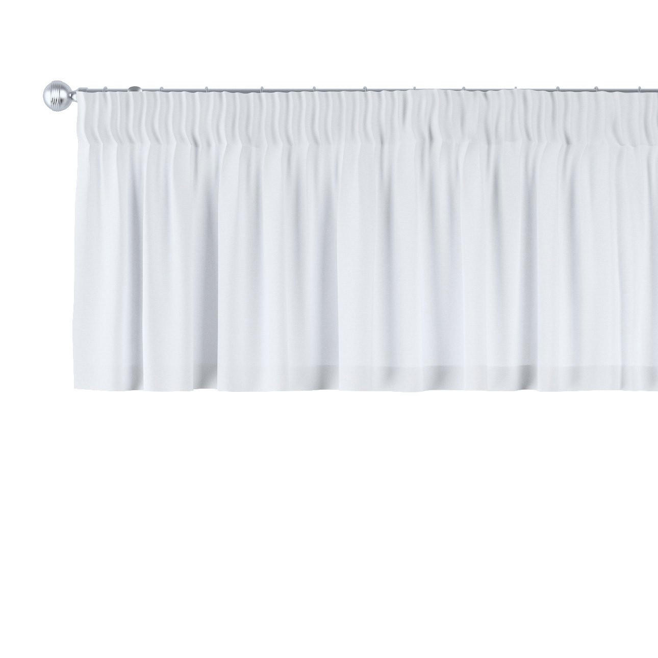 KURZGARDINE Loneta mit Kräuselband, weiß, 130x40 cm - Weiß, Textil (130/40cm) - Dekoria