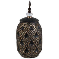 VASE aus Keramik, braun, 17x36cm - Braun, Keramik (36cm) - Wanderlust