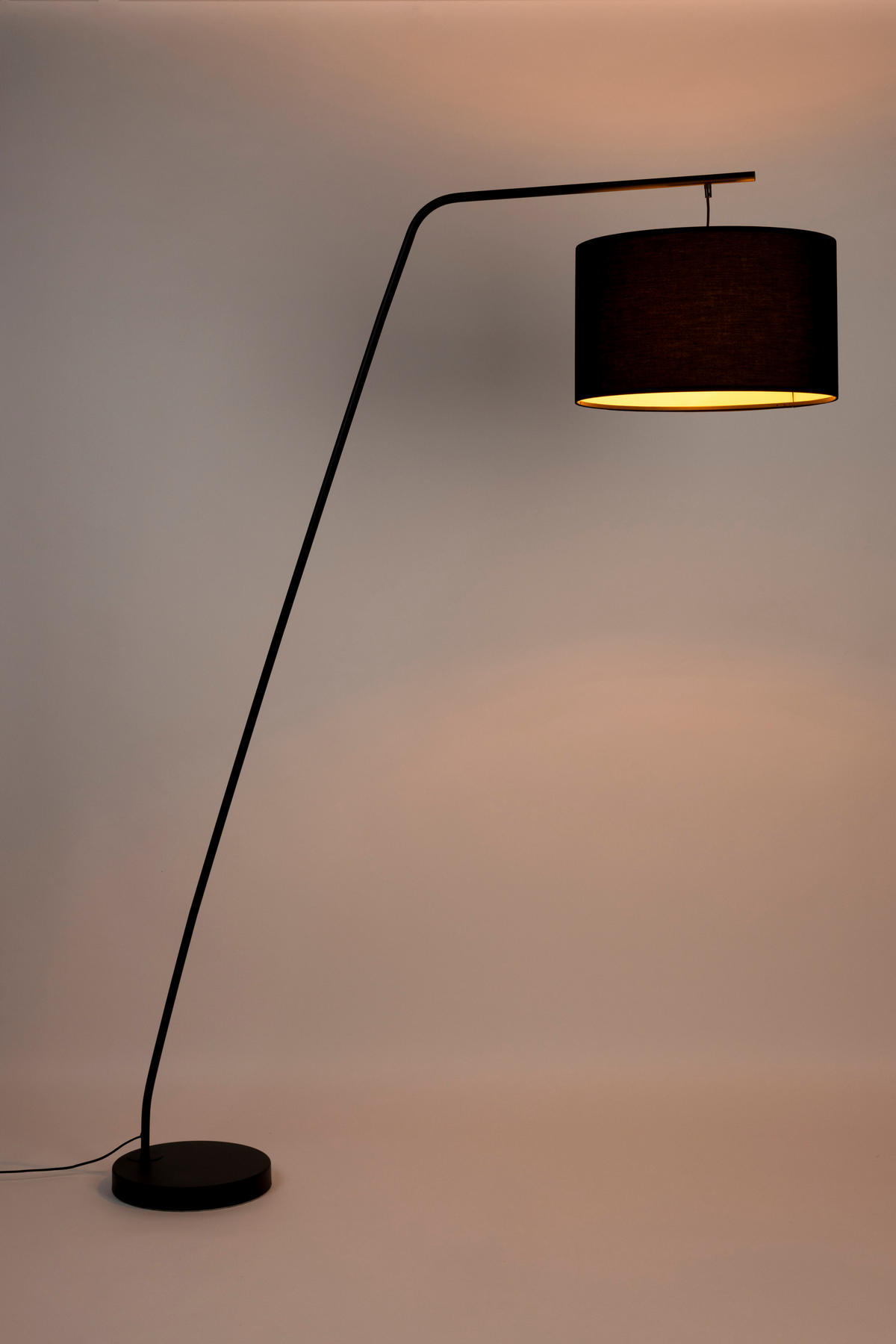 STEHLAMPE Martine - Schwarz - 160/50/220 cm - Schwarz, Metall (160/50/220cm)
