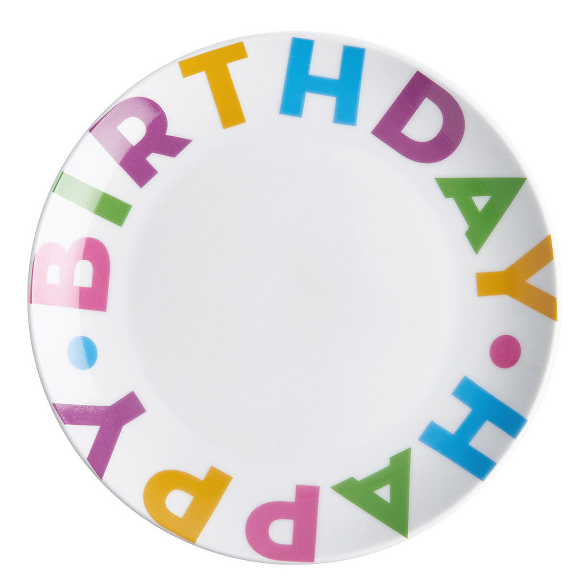 TELLER (6er Set) Happy Birthday - Multicolor, Keramik (20/20/2cm) - Butlers