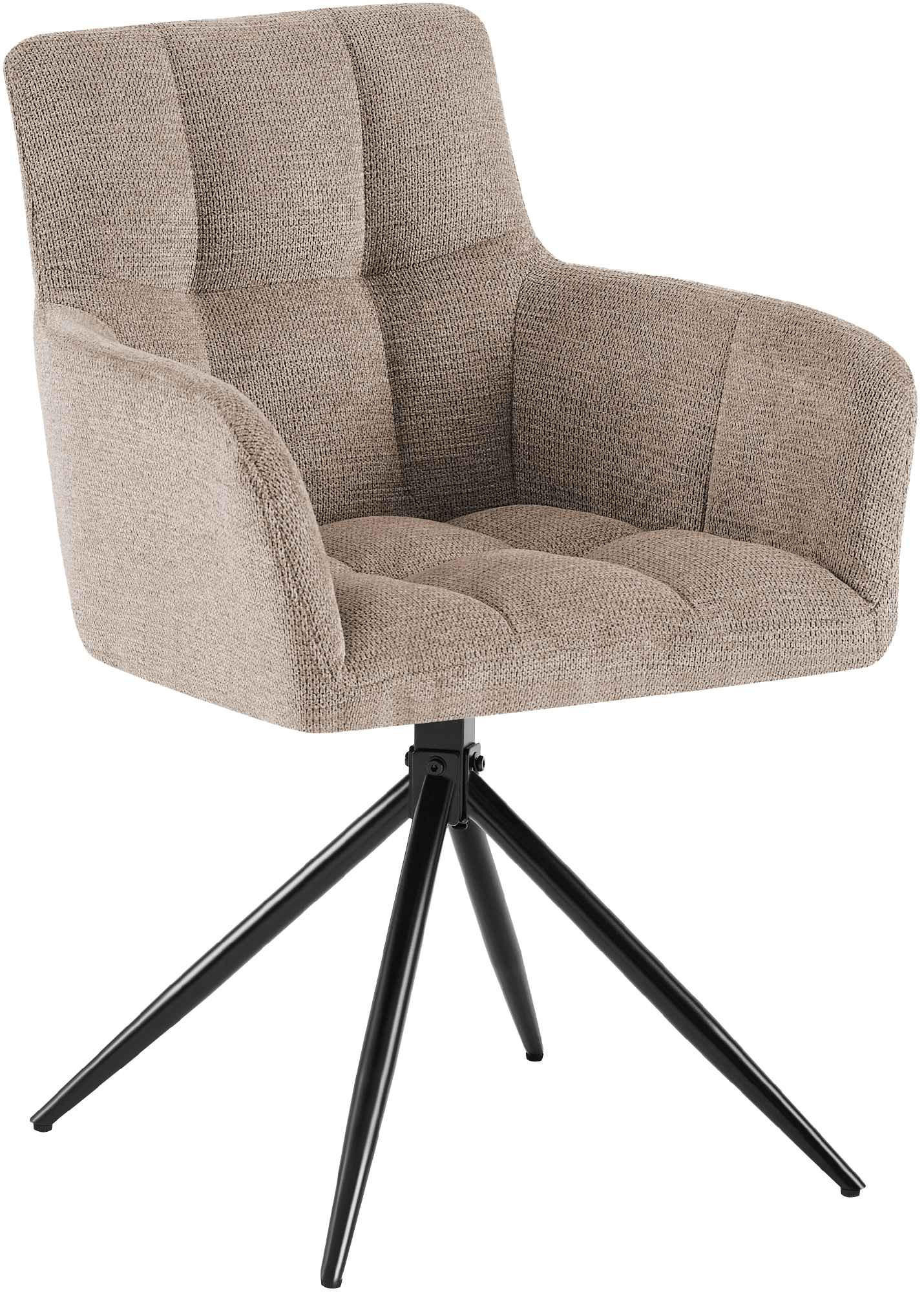 Deluke Esszimmerstuhl Taupe 59x87x59 cm