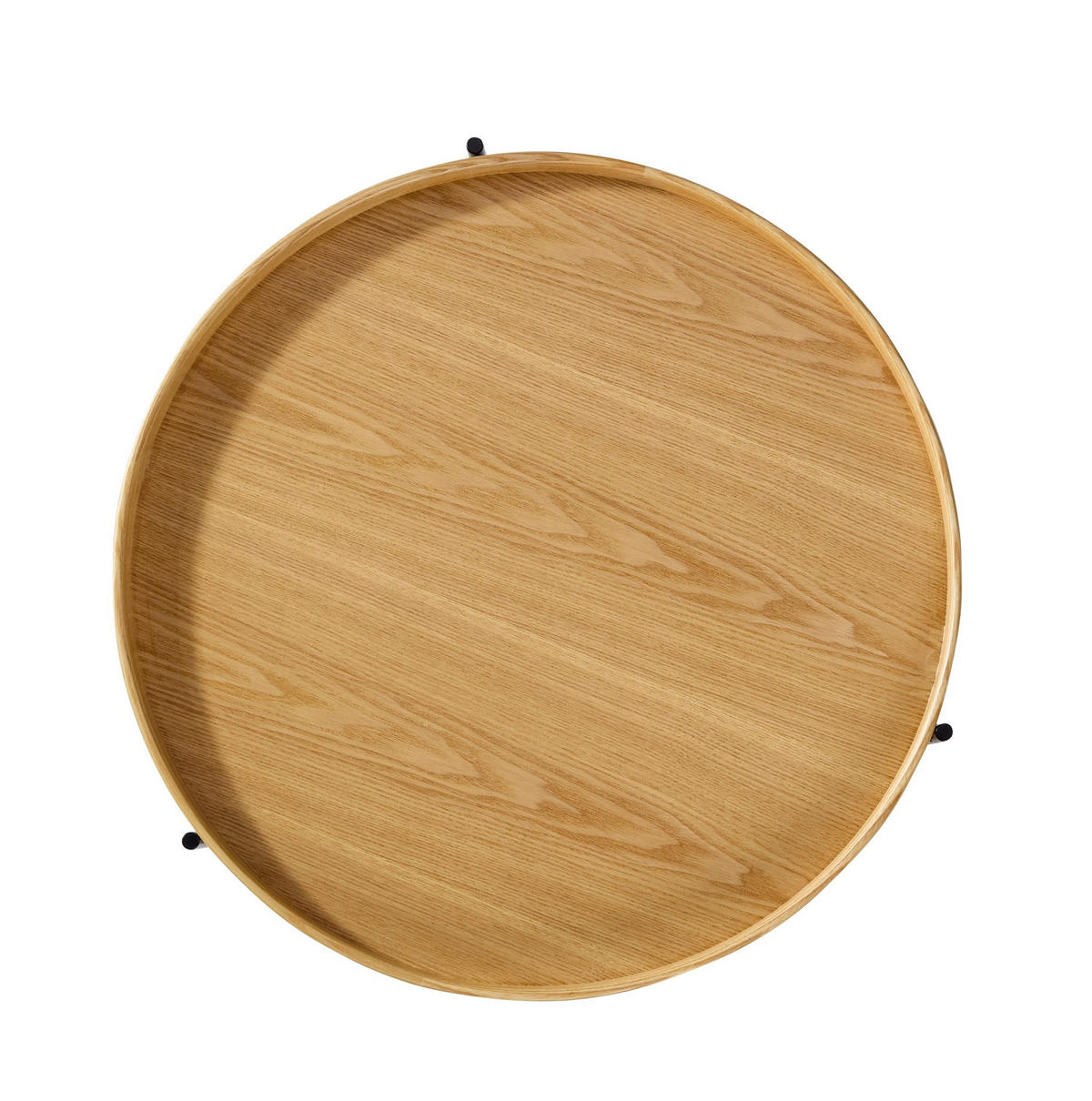 COUCHTISCH 69/69/38 cm Natur aus Massivholz und MDF mit 2 Ebenen - Naturfarben, Holzwerkstoff (69/69/38cm) - OKWISH