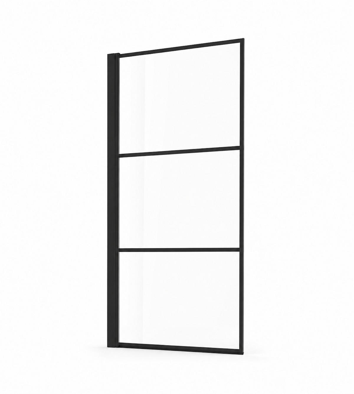 PARAVAN ZA KADU Berkan 1 Teil cm crna - 60 x 140 cm - crna, staklo (60/140cm) - Badplaats