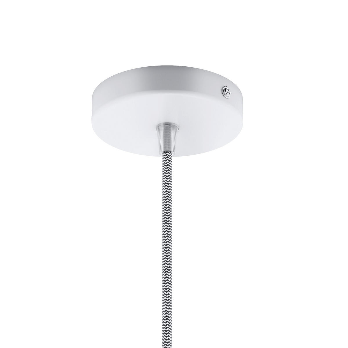 PENDELLEUCHTE ELISA weiss/schwarz 15 W - Weiß, Metall (10/10/2cm) - Rendl