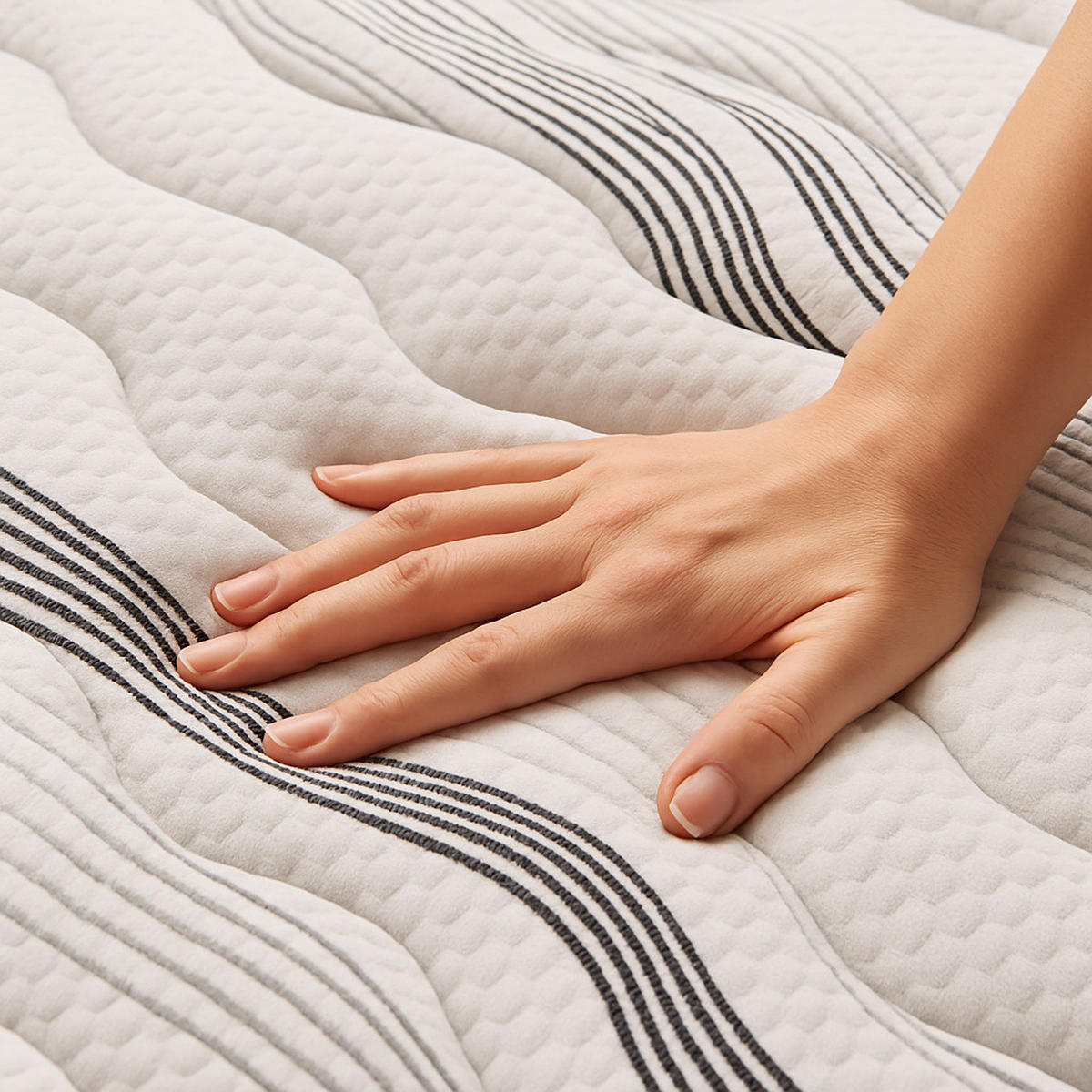 MATRATZE 160x200 Viskofeder H2/H3 30 cm - Weiß, Textil (160/200cm) - Simpur