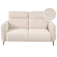 2-SITZER-SOFA Bouclé Cremeweiß Artuna - Creme, Textil (164/78/92cm) - Beliani