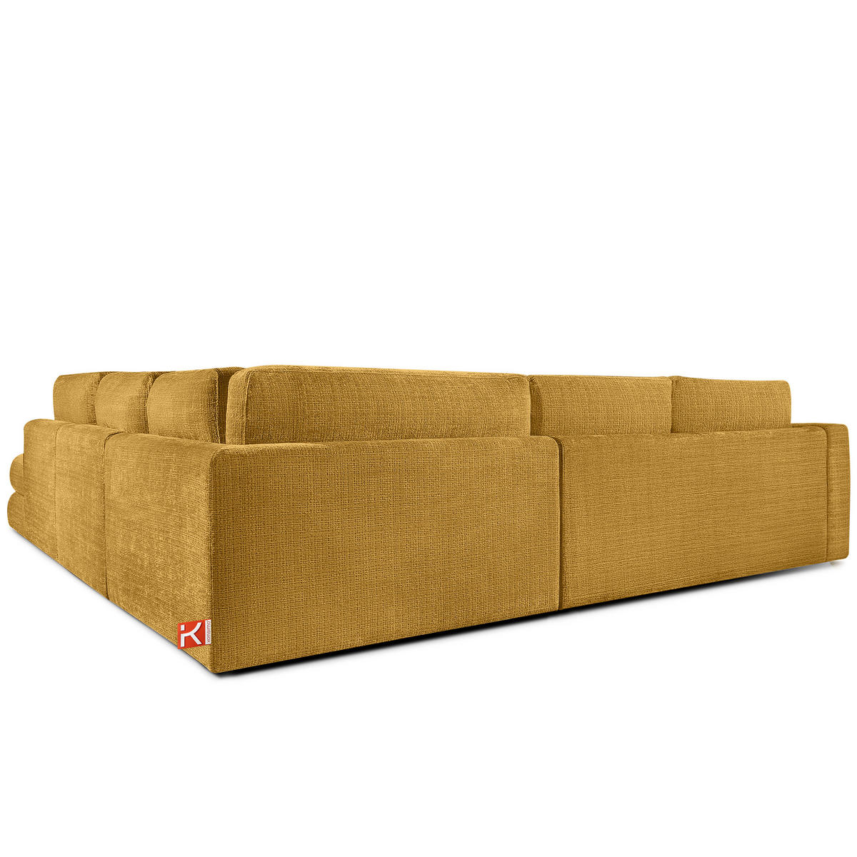ECKSOFA links VERUS - Gelb, Holz/Holzwerkstoff (297/248cm) - KONSIMO®