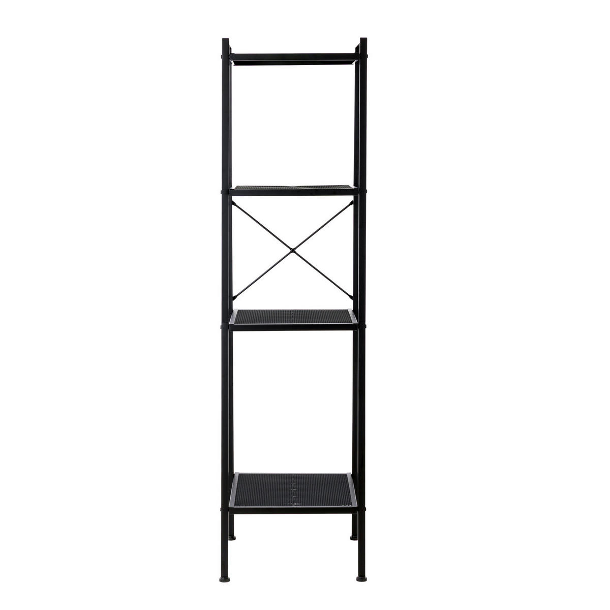 REGAL - Eisen - Schwarz, Metall (40/147/35cm) - home24