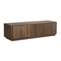TV-MÖBEL, dunkle Holzoptik - Braun, Holz (150/40/40cm) - Oviala