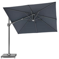 AMPELSCHIRM quadratisch 2.7 x 2.7 m Voyager T² Basic 360° kippbar anthrazit/anthrazit - Anthrazit, Metall (270/270cm) - Platinum