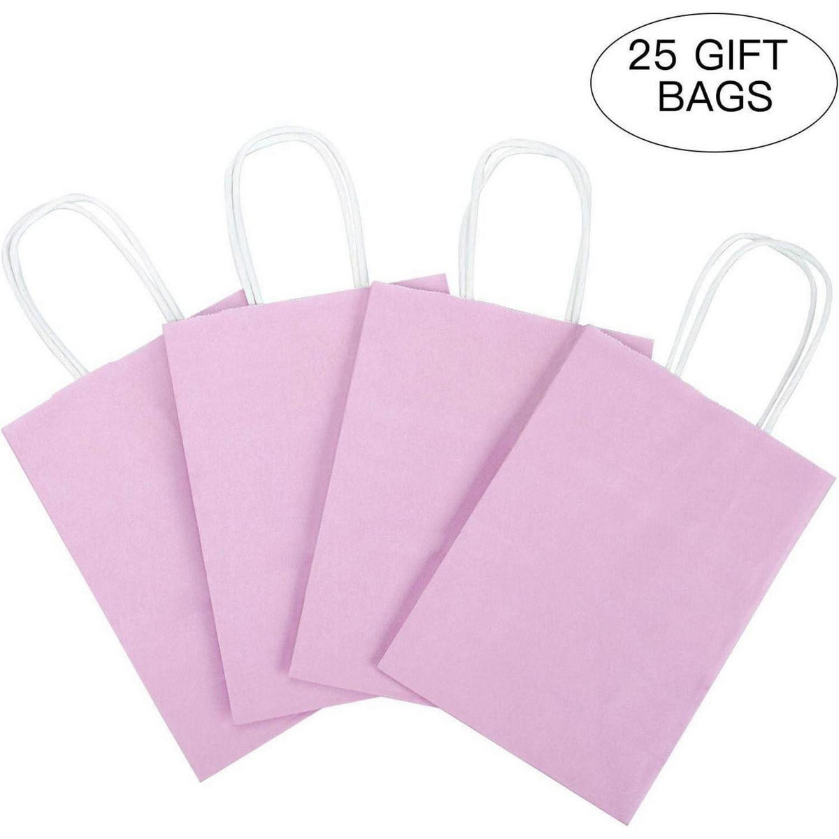 GESCHENKTÜTEN 25 Stück Set Lila 15 x 8 x 21 cm - Flieder, Papier (8/21/21cm)