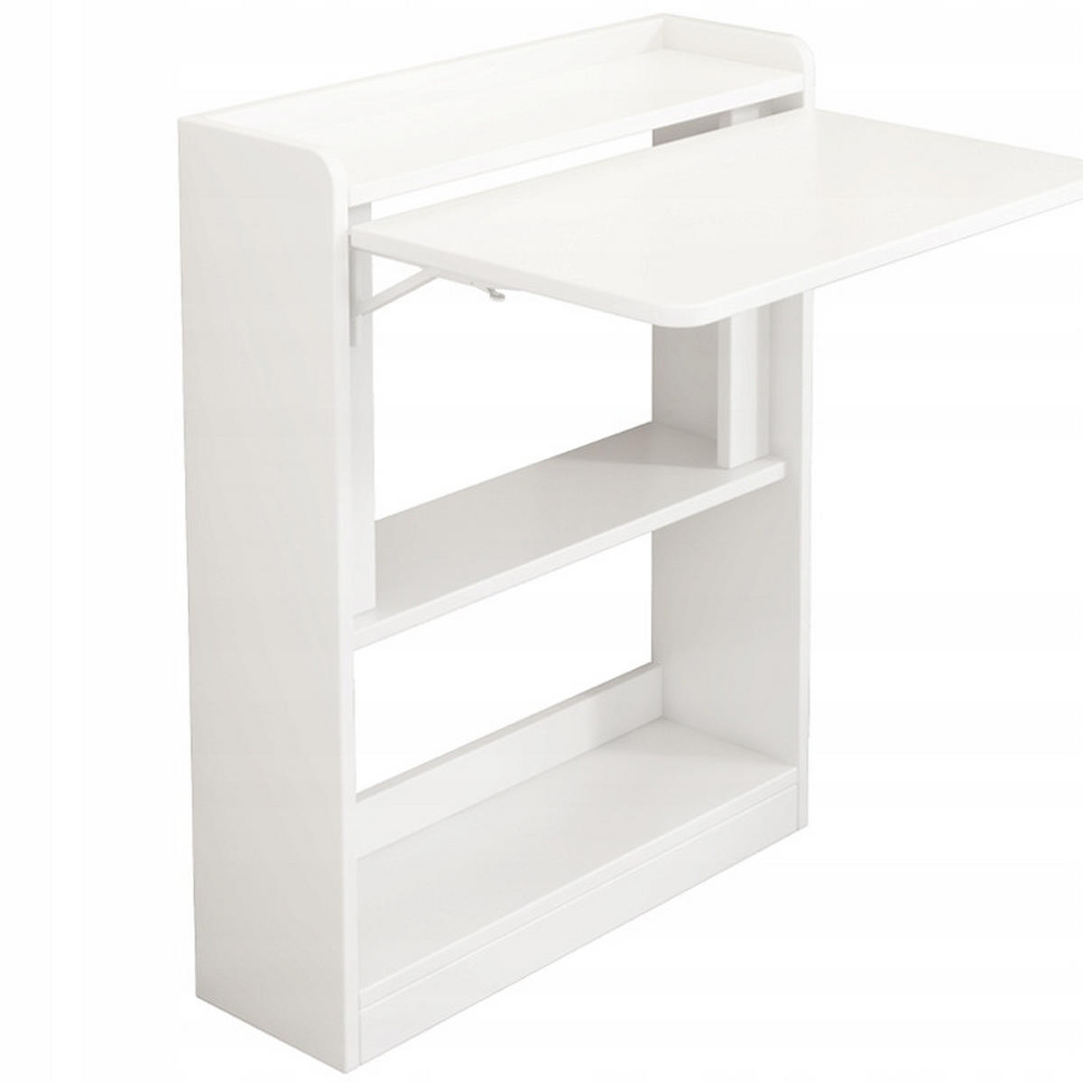 WANDSCHREIBTISCH, ZUSAMMENKLAPPBAR, weiß 82/64/20 cm - Weiß, Holzwerkstoff (20/64/82cm)