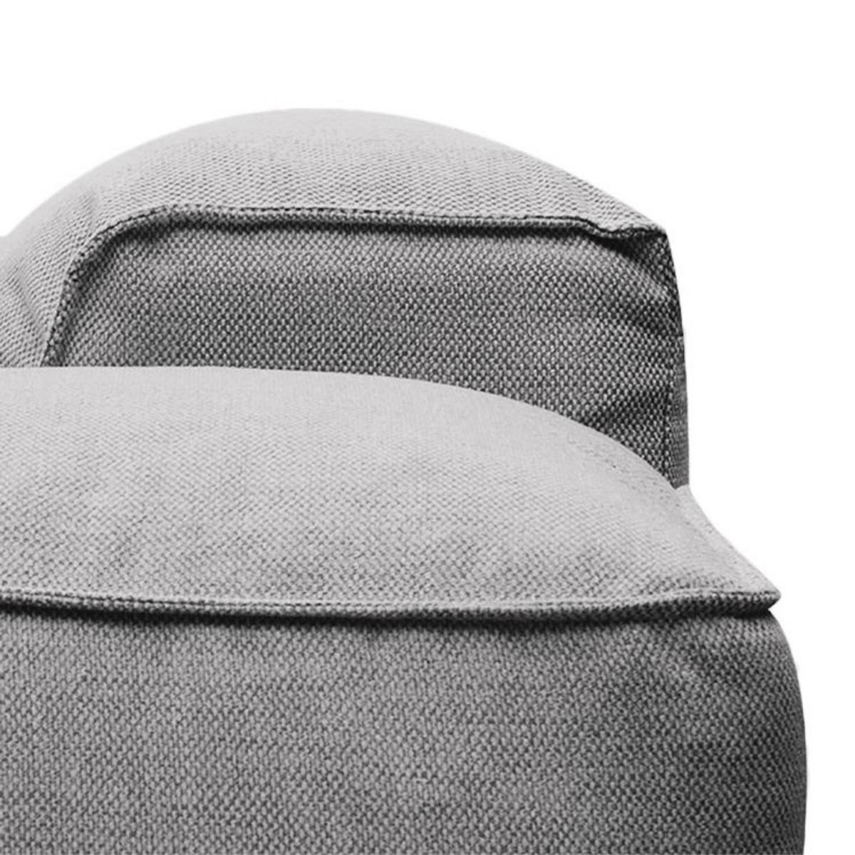 ECKSOFA mit Rundecke - Hellgrau/Schwarz, Kunststoff/Textil (325/260cm) - home24