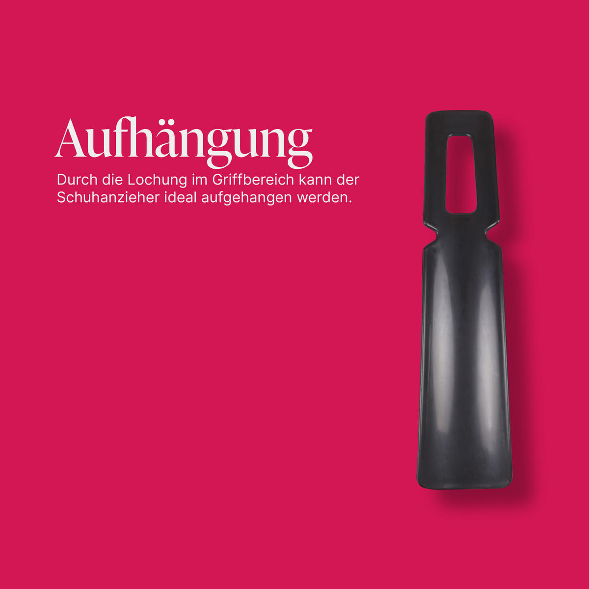 SCHUHLÖFFEL Kunststoff Schwarz 16,5 cm - Schwarz, Kunststoff (4/1/16.5cm) - ProHome