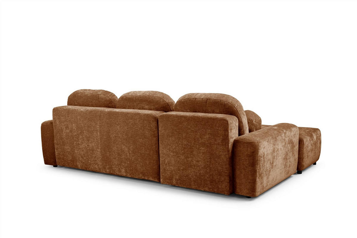 ECKSOFA Argos In Vibe - Rotbraun, Holzwerkstoff/Textil (170/267cm) - Fun Möbel