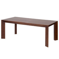MASSIVER ESSTISCH - Mango massiv - Braun, Holz (100/200/76cm) - home24
