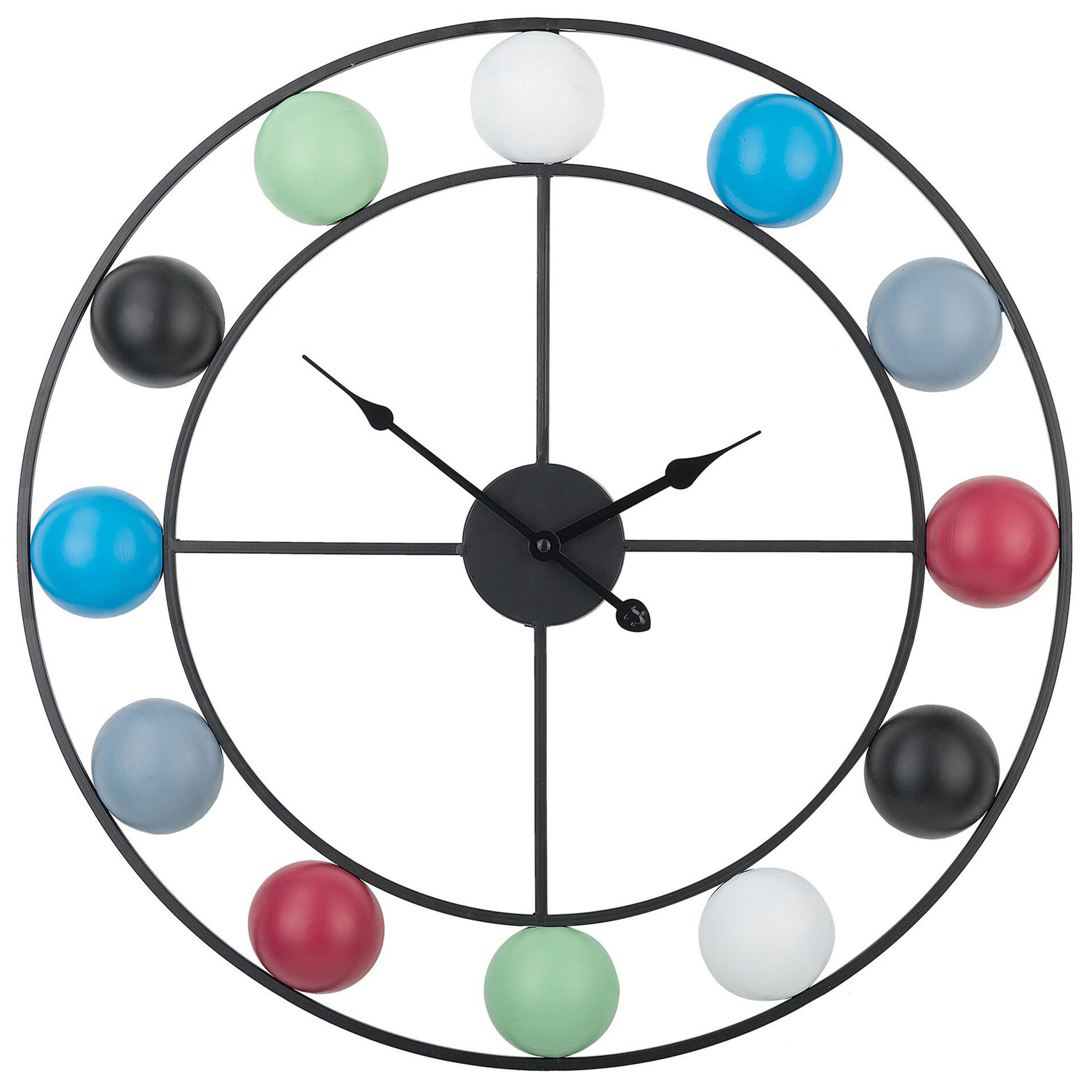 WANDUHR Metall bunt Reiden - Multicolor, Metall (56/56/5cm) - Beliani