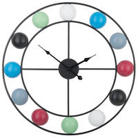 WANDUHR Metall bunt Reiden - Multicolor, Metall (56/56/5cm) - Beliani