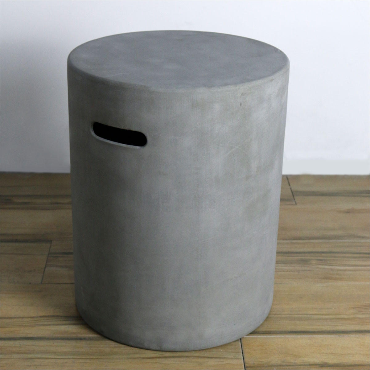 ABDECKUNG für 5 kg Gasflaschen in Beton-Optik grau - Grau, Stein (40/50/40cm) - Elementi