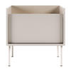 NACHTTISCH Tovi Kaschmirgrau / Holzoptik Eiche 50 cm - Kaschmir, Holzwerkstoff/Metall (48.2/48.5/36.4cm) - Selsey