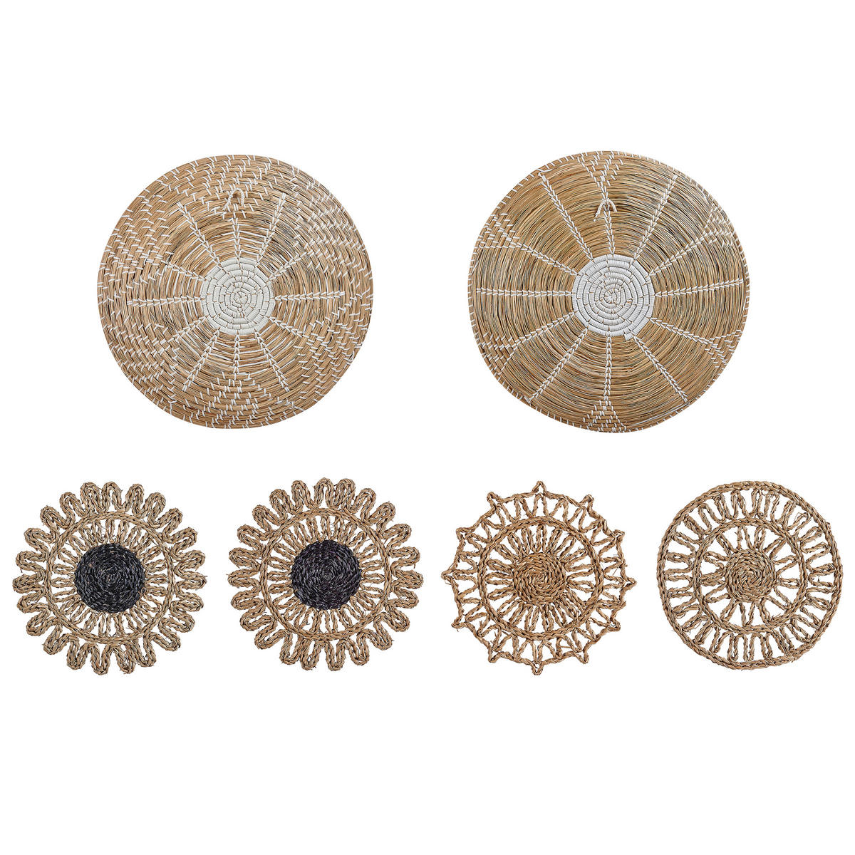 DECORAȚIUNE DE PERETE iarbă de mare naturală Pintano - culoare naturală, materiale naturale (50/50/50cm) - Beliani