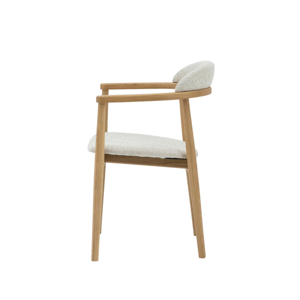 ESSZIMMERSTUHL Elv beiger Sitz - Beige, Holz (58/79/52cm) - WOODEK