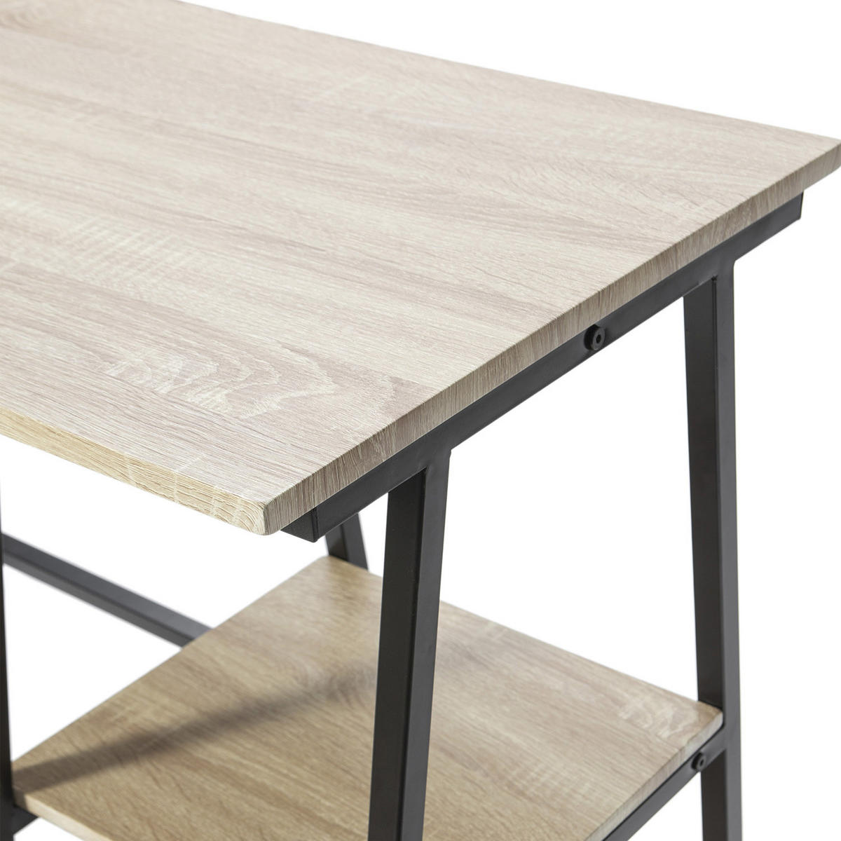 SCHREIBTISCH 105/47/75 Lisboa Schwarz - Schwarz, Holzwerkstoff (47/105/75cm) - VS Venta-stock