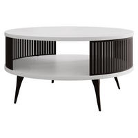 COUCHTISCH Roenni - Schwarz/Weiß, Holzwerkstoff/Metall (75/75/30cm) - MIRJAN24