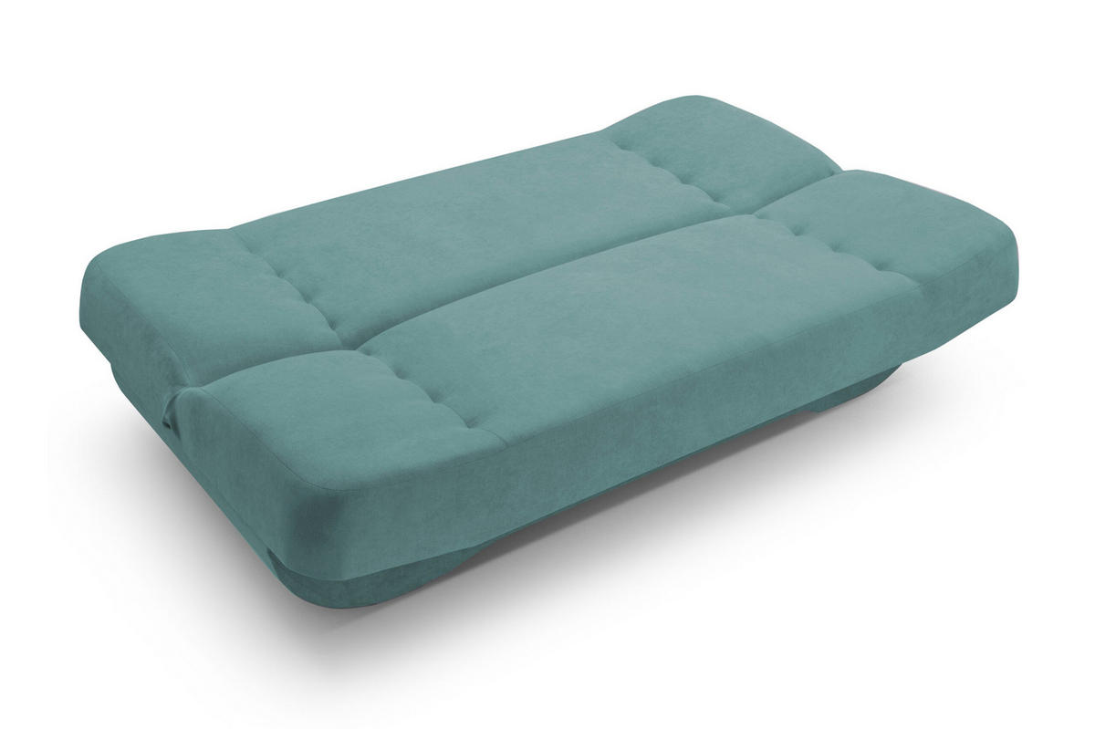 SCHLAFSOFA -PAFOS (Türkis) - Türkis, Holz (192/90/87cm) - Möblo