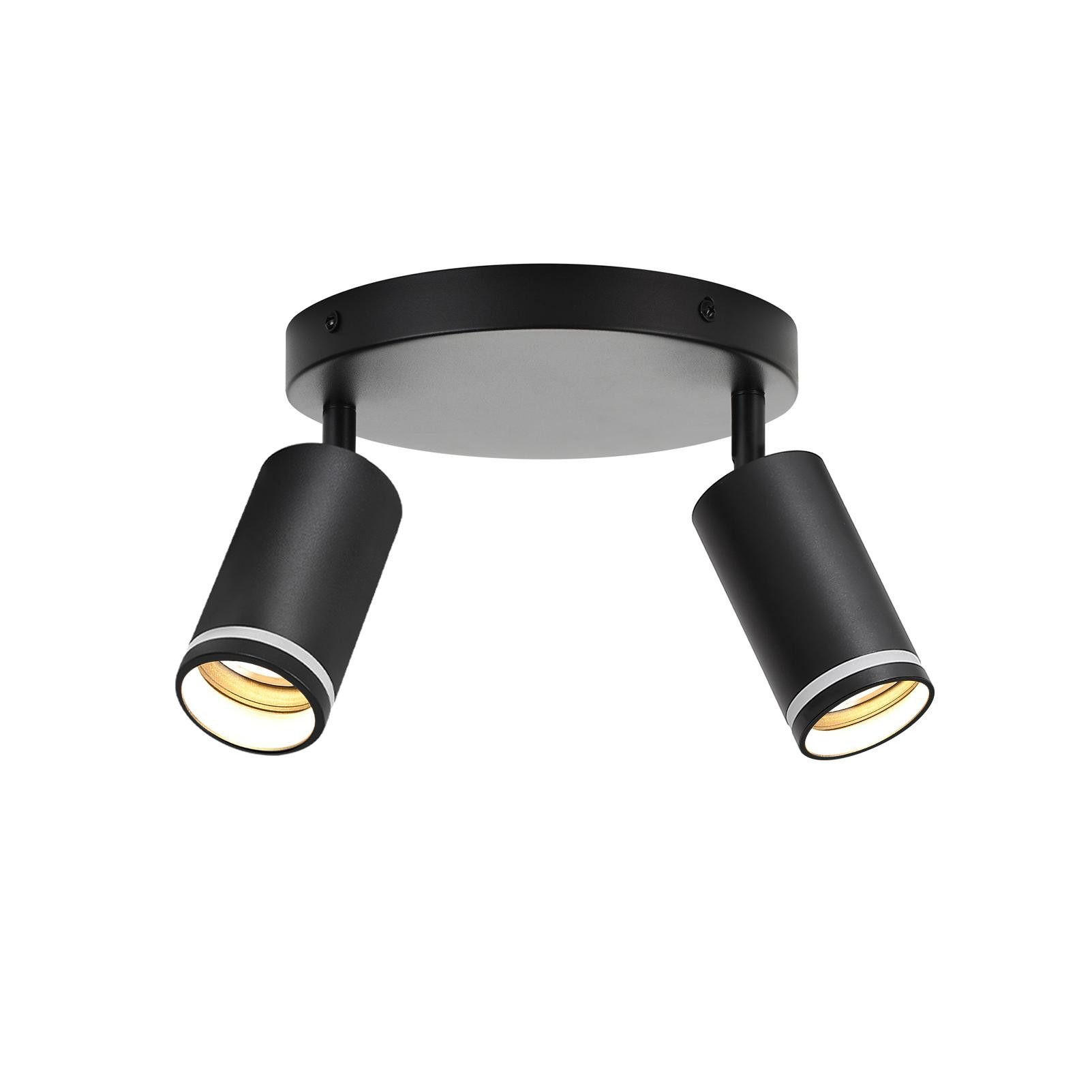 STRAHLER Geduld 2-flammig 20/20/17 cm - Schwarz, Metall (20/20/17cm) - ZMH