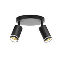 STRAHLER Geduld 2-flammig 20/20/17 cm - Schwarz, Metall (20/20/17cm) - ZMH