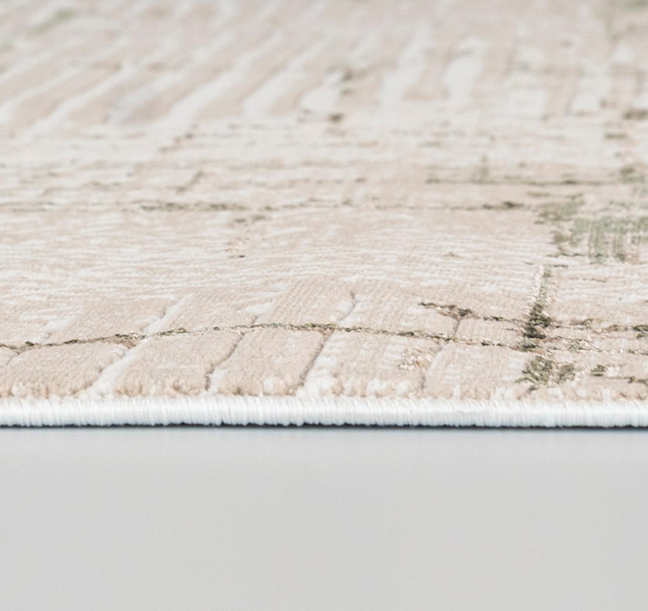 TEPPICH UE68A - Beige, Grün - 140 x 200 cm - Beige/Grün, Textil (140/200cm) - Mazovia