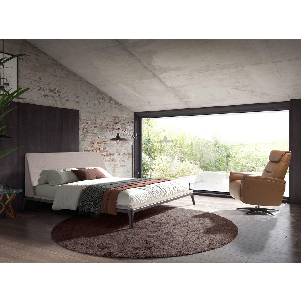 Thumbnail - Angel Cerda Fernsehsessel, Braun, Schwarz, Leder, 78x105x96 cm, Wohnzimmer, Sessel, Polstersessel