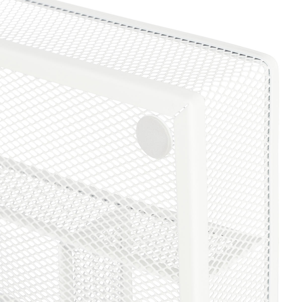 BESTECKKASTEN Metall - Weiß, Metall (29/5.5/41cm) - Relaxdays