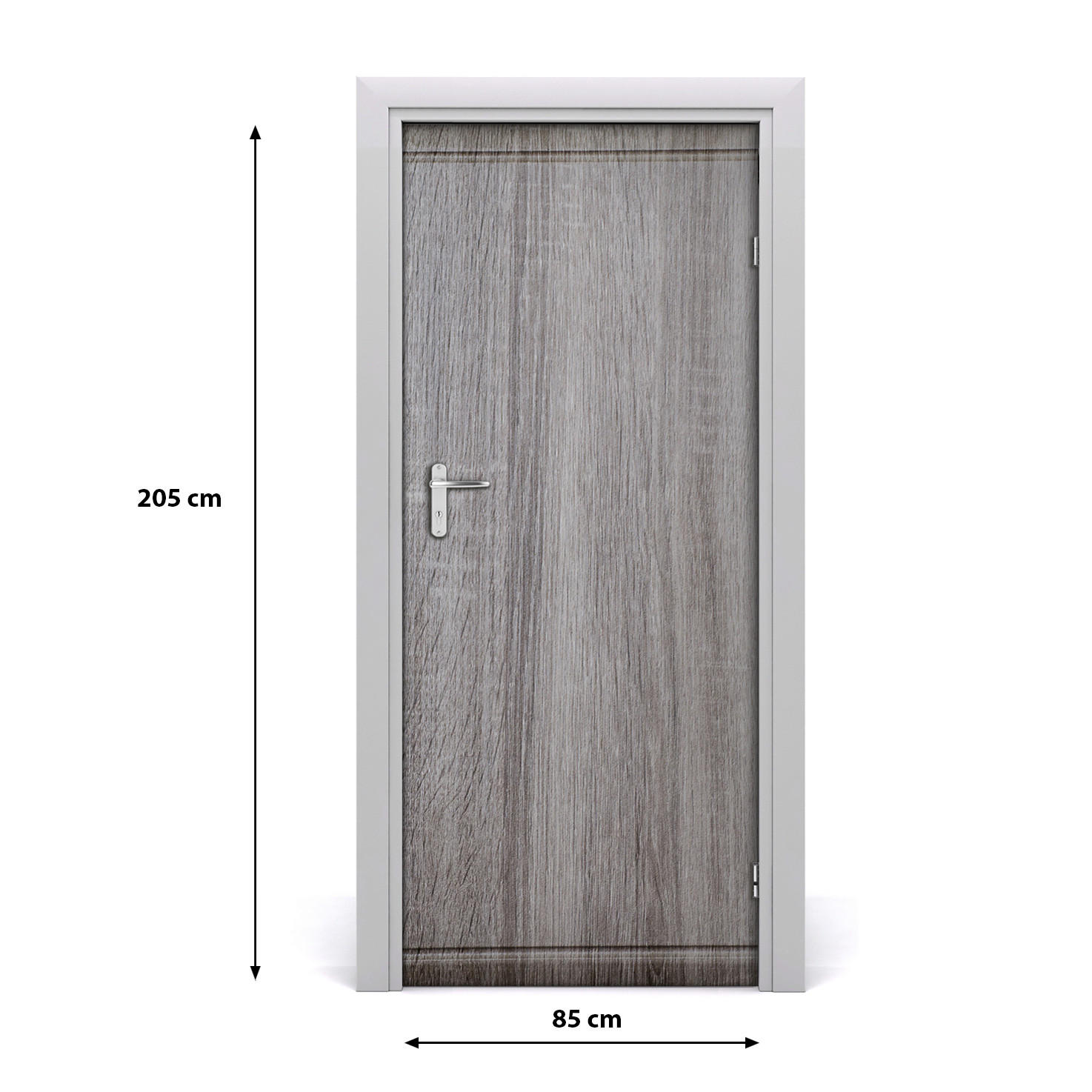 TÜRAUFKLEBER 85x205 cm Dekorativ für Türen - Taupe, Kunststoff (85/205/0.01cm) - TULUP