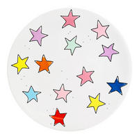 KUCHENTELLER Stern in Bunt - 18cm - Multicolor, Keramik (18/18/2cm) - Blond Amsterdam