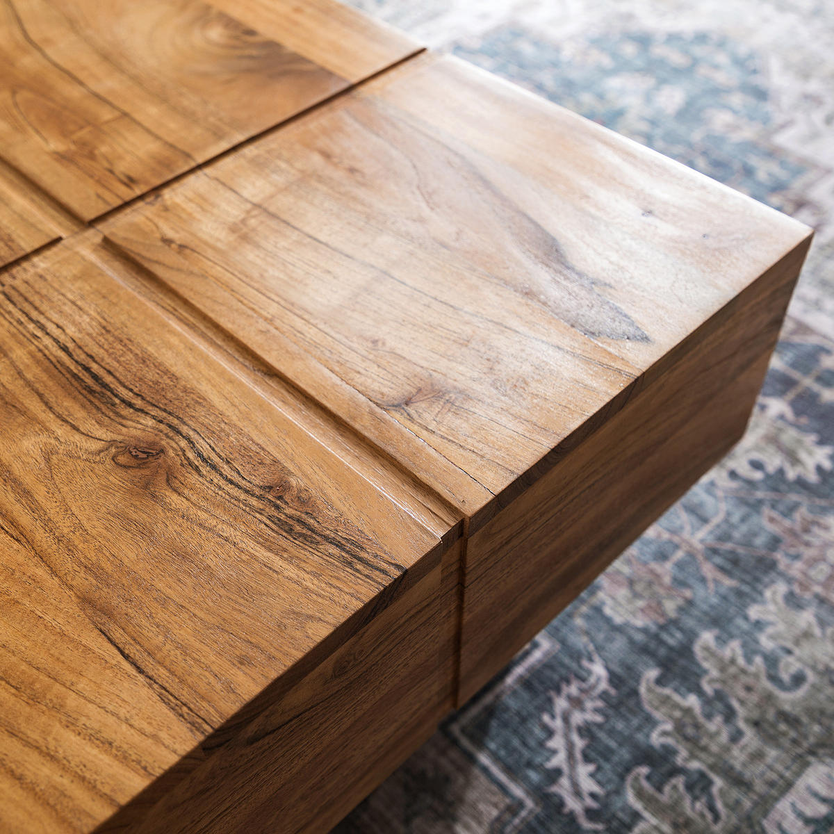 COUCHTISCH - Mango massiv - Akaziefarben, Holz (58/58/35cm) - home24