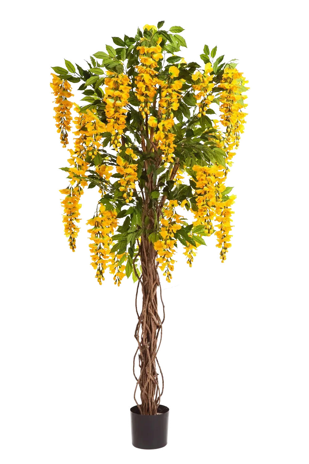 KUNSTBAUM Künstliche Wisteria Liana - Runa 180 cm - Gelb, Kunststoff (180cm) - aplanta