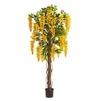 KUNSTBAUM Künstliche Wisteria Liana - Runa 180 cm - Gelb, Kunststoff (180cm) - aplanta