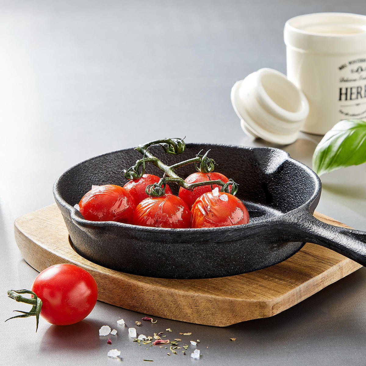 SERVIERPFANNE (6er Set) Hot Iron - Schwarz, Metall (22/15/4cm) - Butlers