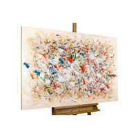 ACRYLBILD HANDGEMALT 120/80 cm - Beige/Multicolor, Holz/Textil (120/80cm) - KUNSTLOFT