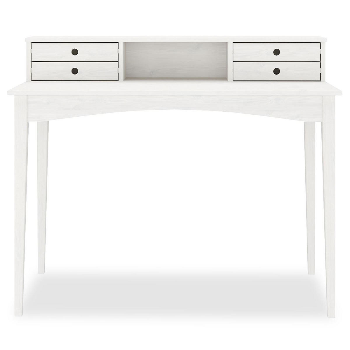 SCHREIBTISCH MILANO weiß - Weiß, Holz (54/110/91cm) - IDIMEX