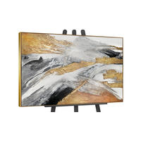 GEMÄLDE Goldene Symphonie II Schattenfugenrahmen Gold 140x100 cm - Goldfarben, Holz (140/100cm) - YS-art gallery