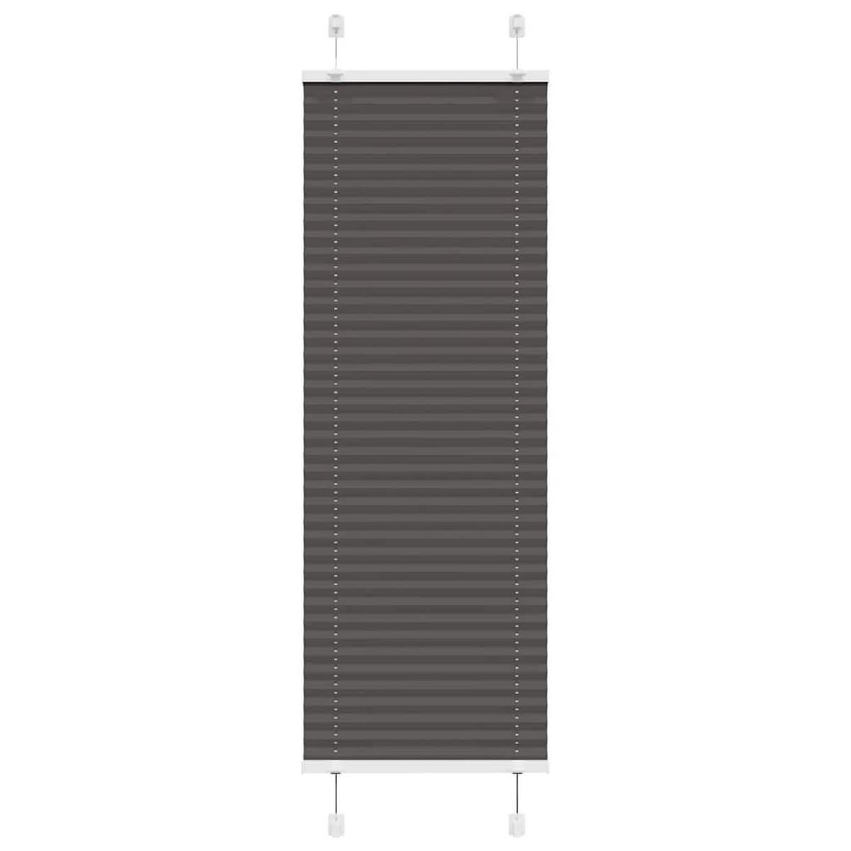 PLISSEE 40/150 cm Stoffbreite 39,4 cm aus Polyester Schwarz - Schwarz, Textil (40/150cm) - vidaXL