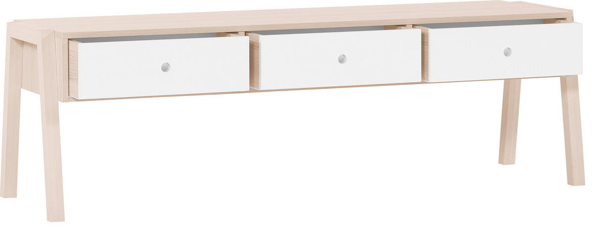 SITZBANK SPOT - Weiß, Holzwerkstoff (154/48/47cm)